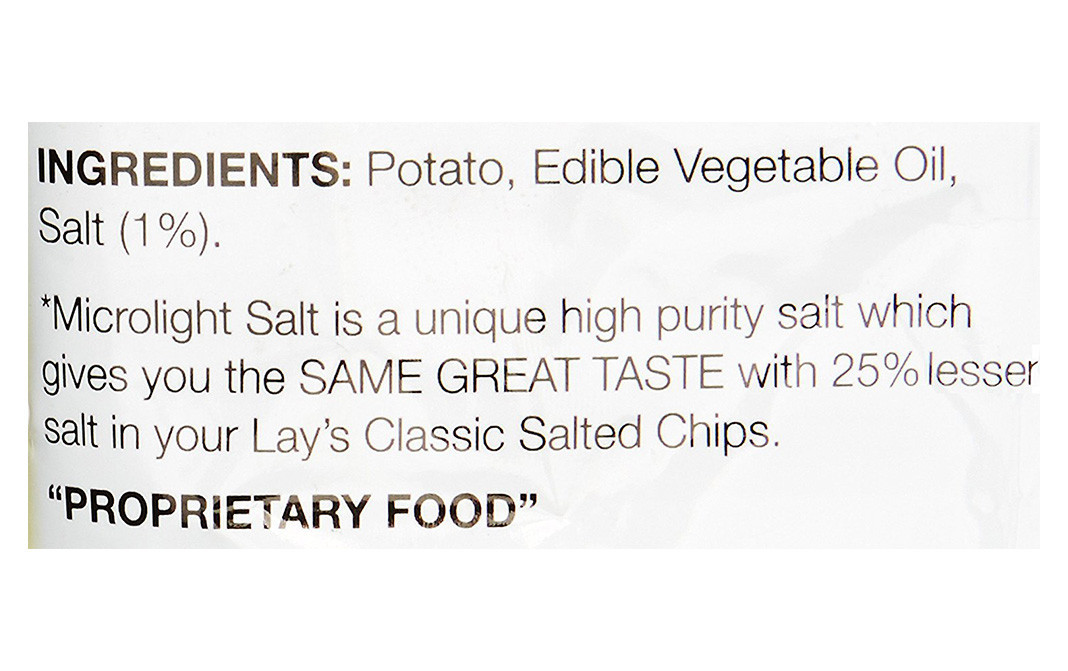 Lay's Classic Salted Potato Chips   Pack  95 grams